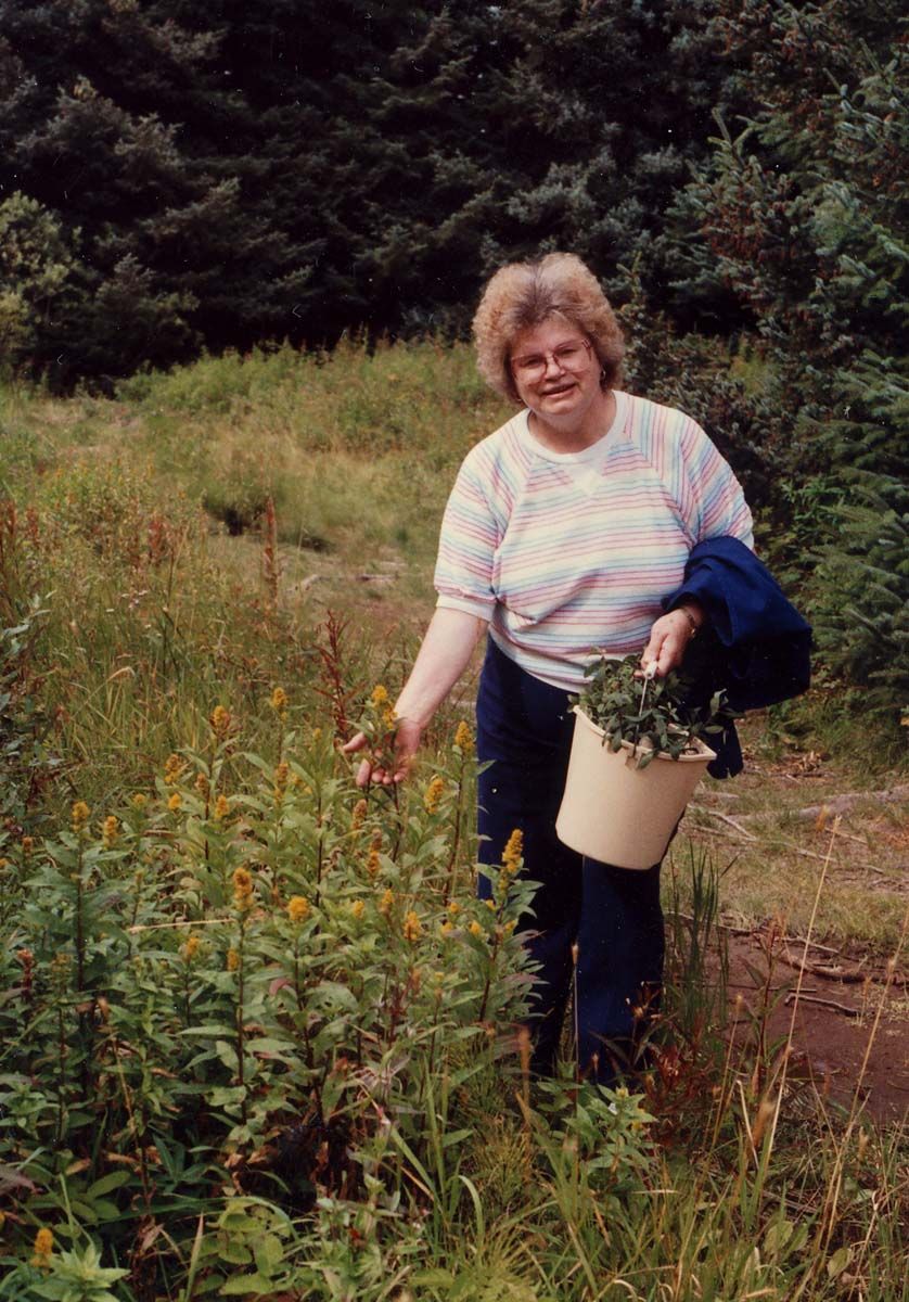 Woman with goldenrod